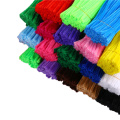 Factory sale colorful diy educational toy 9mm*30cm Chenille stem pipecleaner for Child